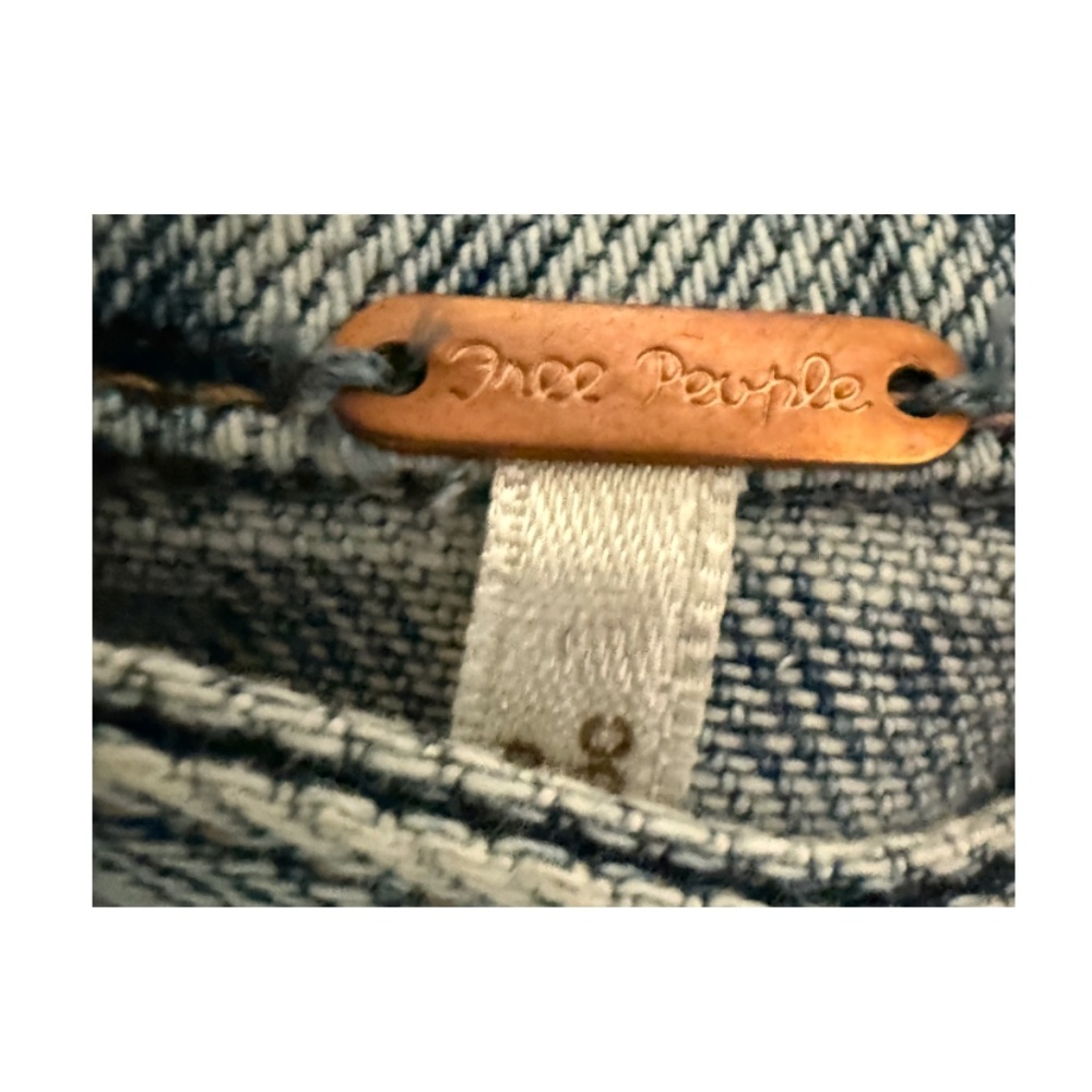 Free People Light Wash Denim Jean Jacket - Picture 12 of 15